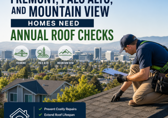 Annual roof check on a suburban home to catch roof damage early and prevent costly repairs