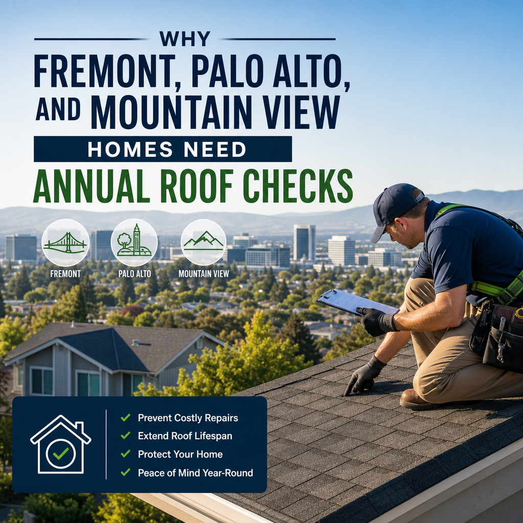 Annual roof check on a suburban home to catch roof damage early and prevent costly repairs